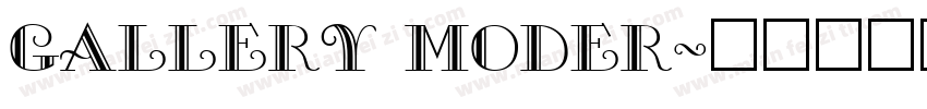 gallery moder字体转换